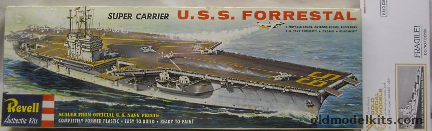 Revell 1/542 USS Forrestal CV59 Super Carrier With GMM PE Super Detail Set, H339 plastic model kit